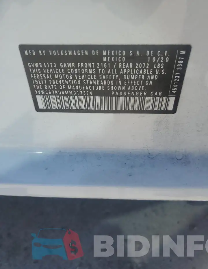 3VWC57BU4MM017374 Photo# 12