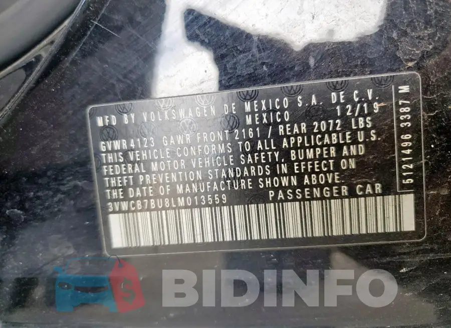 3VWCB7BU8LM013559 Photo# 13