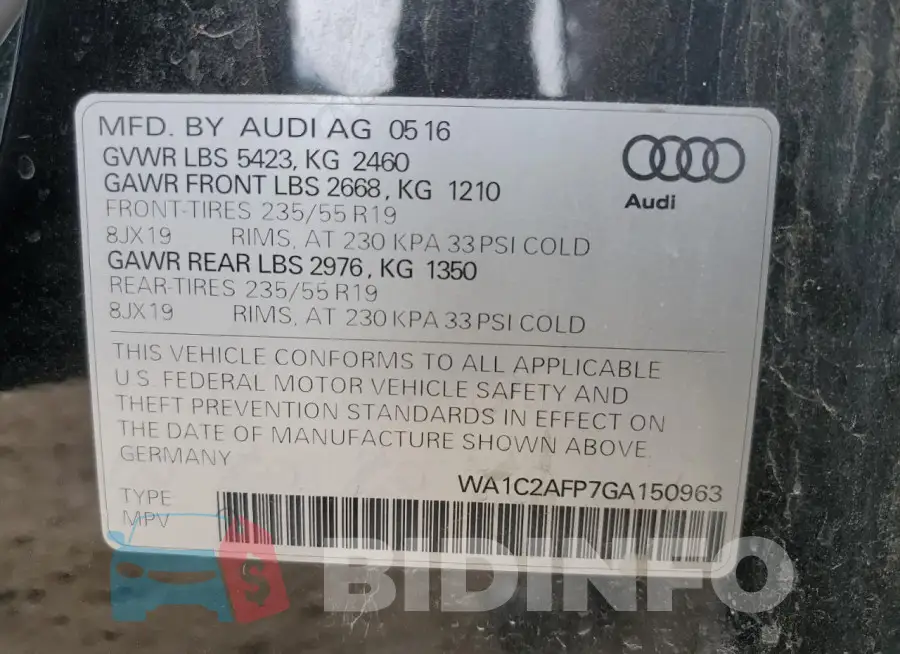 WA1C2AFP7GA150963 Photo# 13