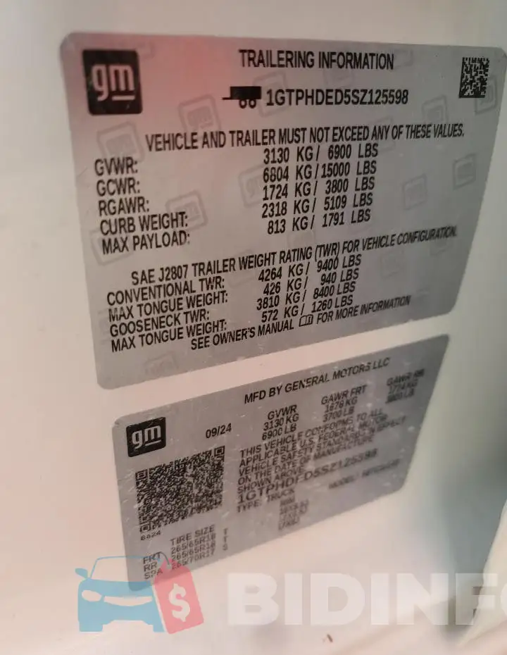 1GTPHDED5SZ125598 Photo# 13
