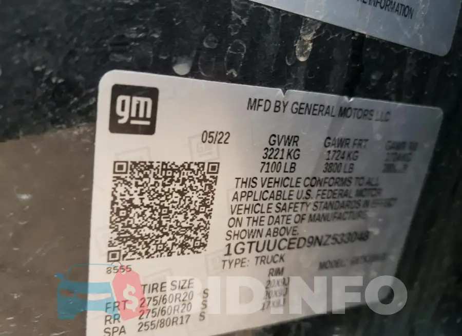 1GTUUCED9NZ533048 Photo# 12