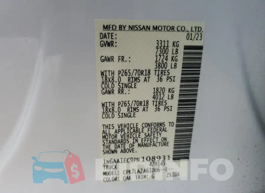 1N6AA1EC9PN108931 Photo# 13