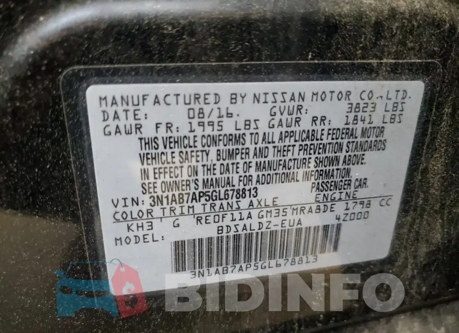 3N1AB7AP5GL678813 Photo# 12