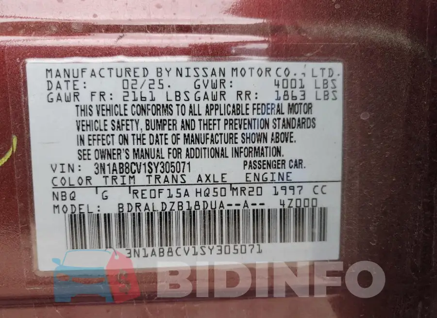 3N1AB8CV1SY305071 Photo# 12