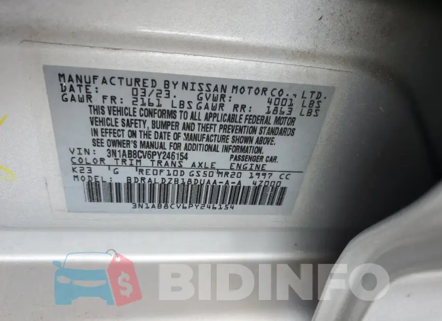 3N1AB8CV6PY246154 Photo# 12