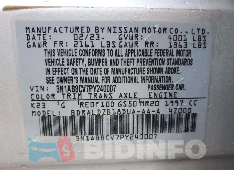 3N1AB8CV7PY240007 Photo# 12