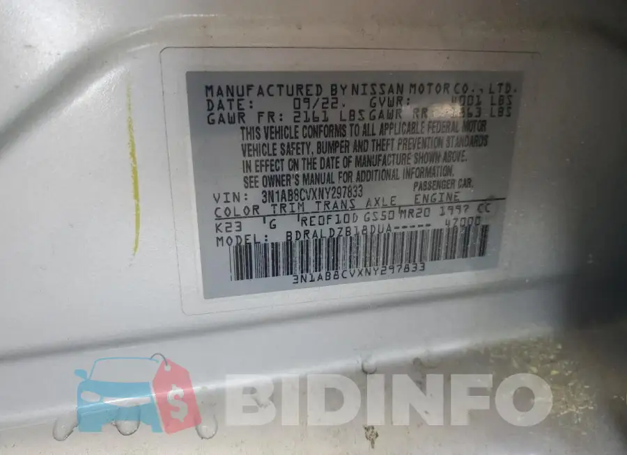 3N1AB8CVXNY297833 Photo# 12