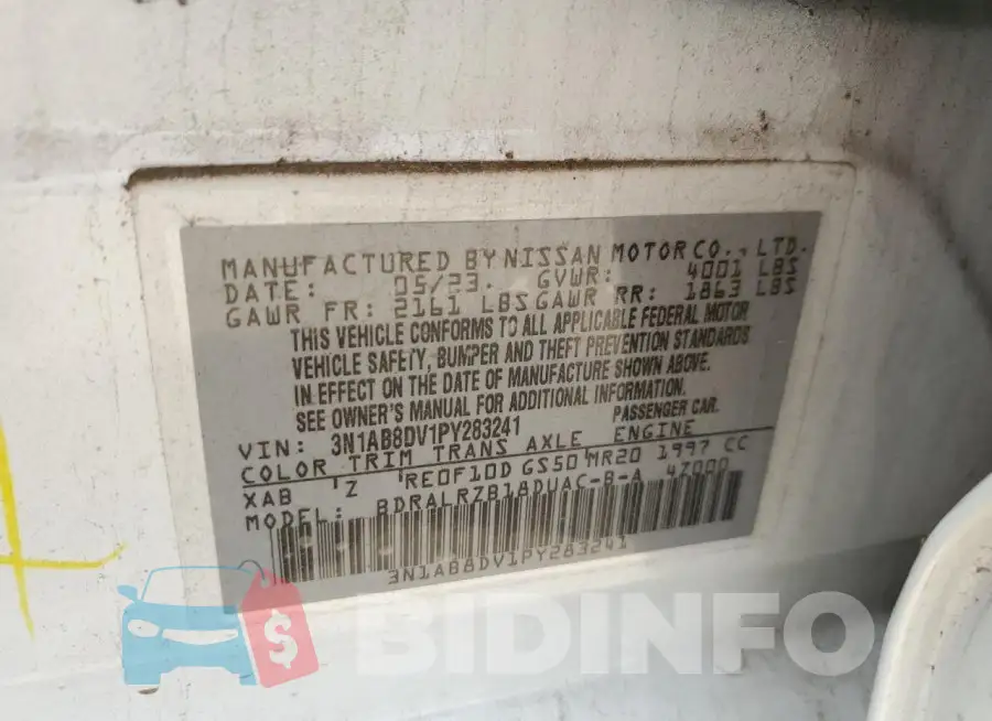 3N1AB8DV1PY283241 Photo# 12