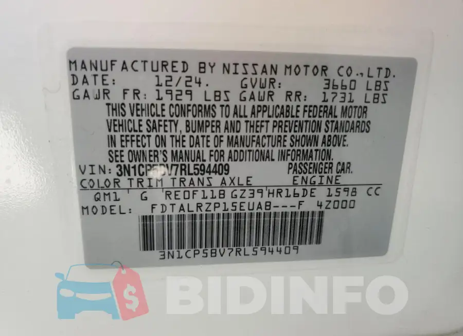 3N1CP5BV7RL594409 Photo# 13