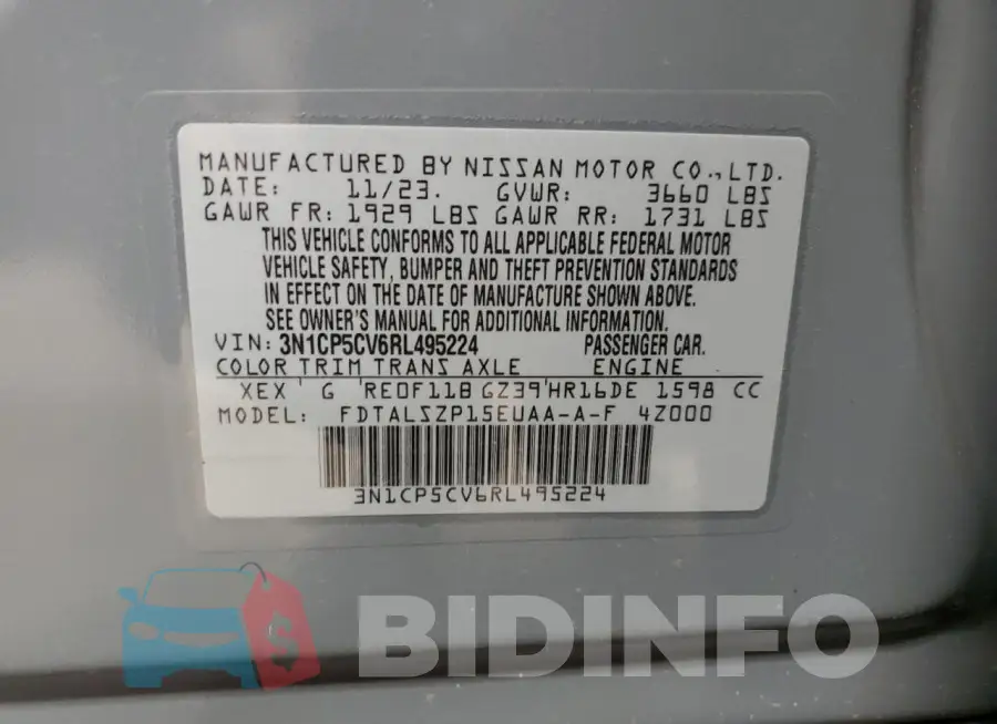 3N1CP5CV6RL495224 Photo# 14