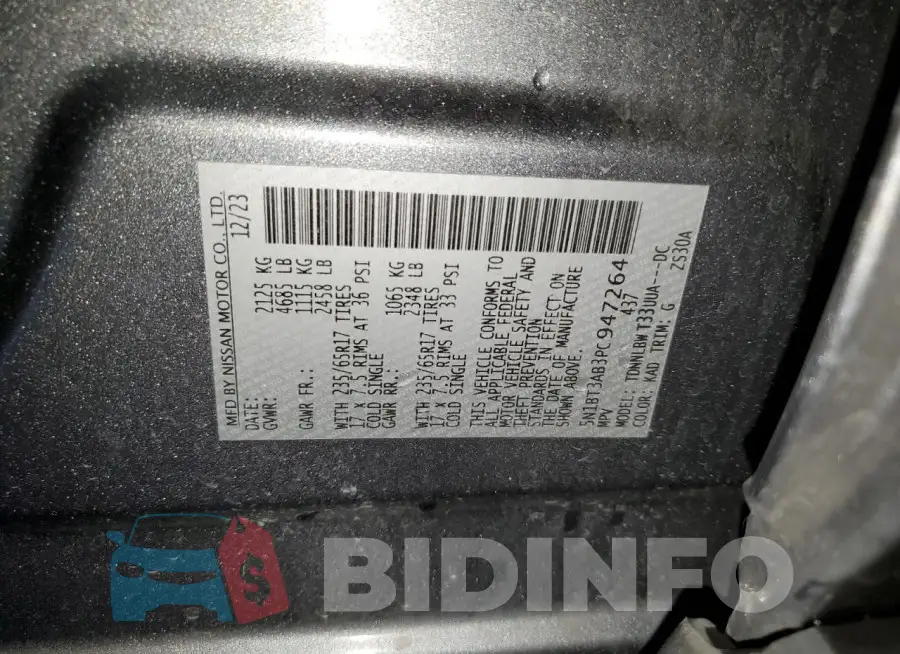 5N1BT3AB3PC947264 Photo# 13