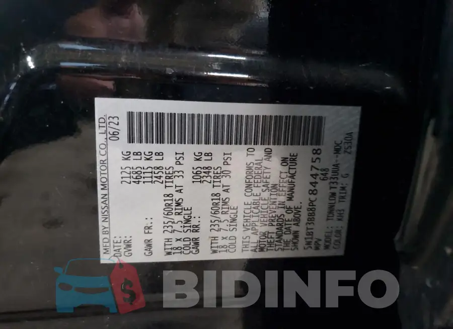 5N1BT3BB8PC844758 Photo# 12