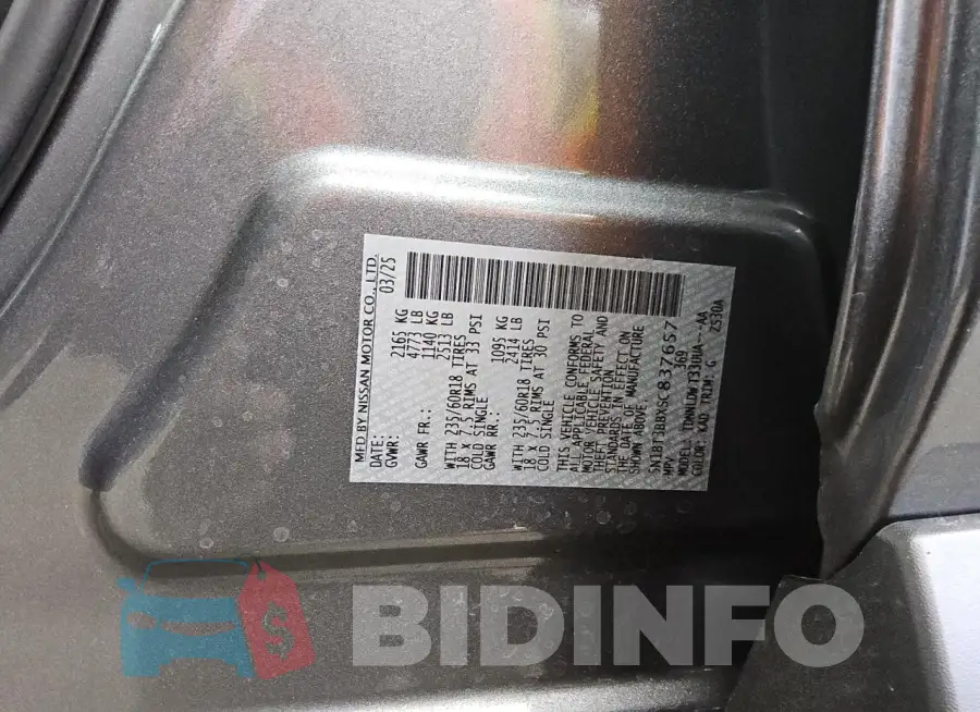 5N1BT3BBXSC837657 Photo# 13