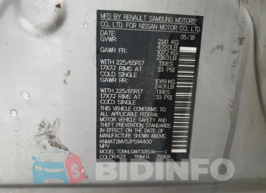 KNMAT2MV5JP594400 Photo# 13