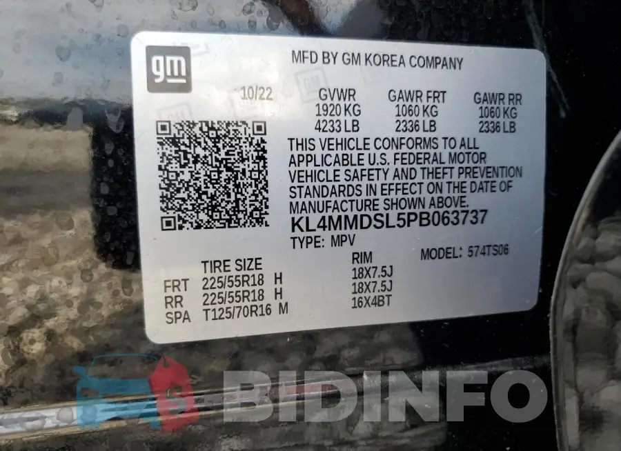KL4MMDSL5PB063737 Photo# 12