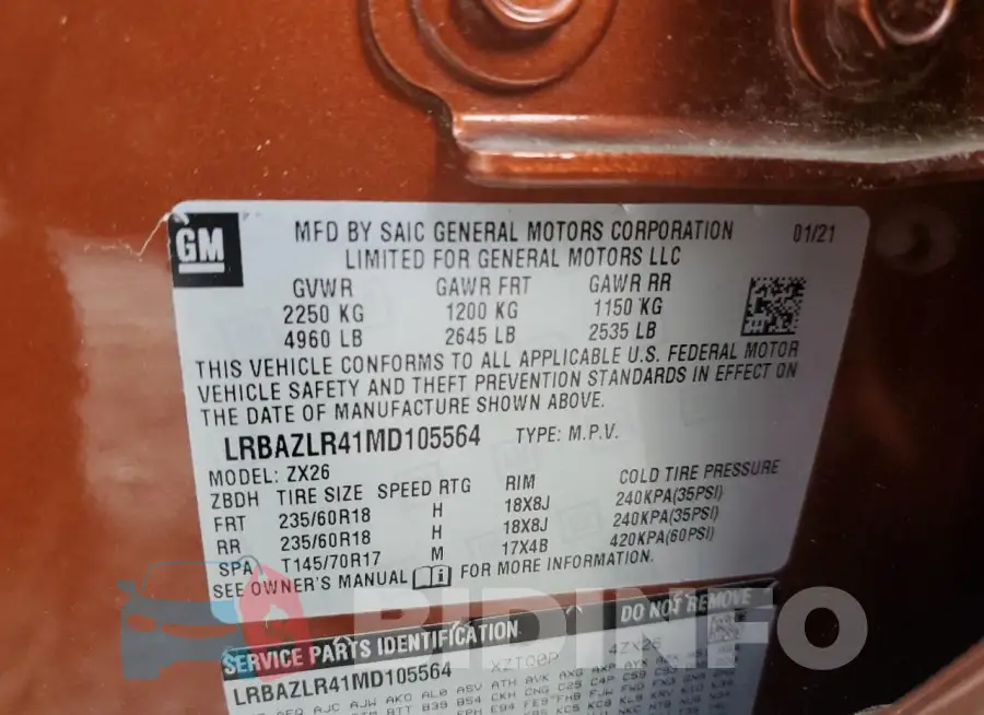 LRBAZLR41MD105564 Photo# 12