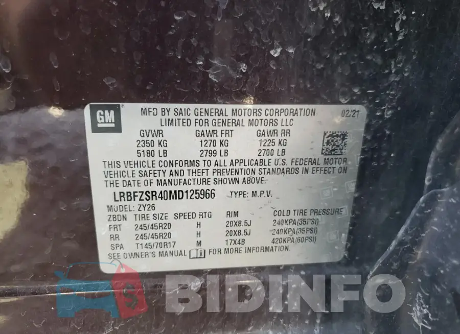 LRBFZSR40MD125966 Photo# 14