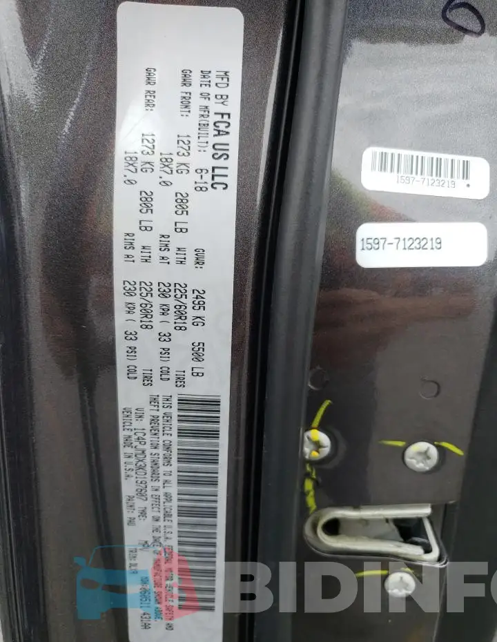 1C4PJMDX3KD197607 Photo# 14