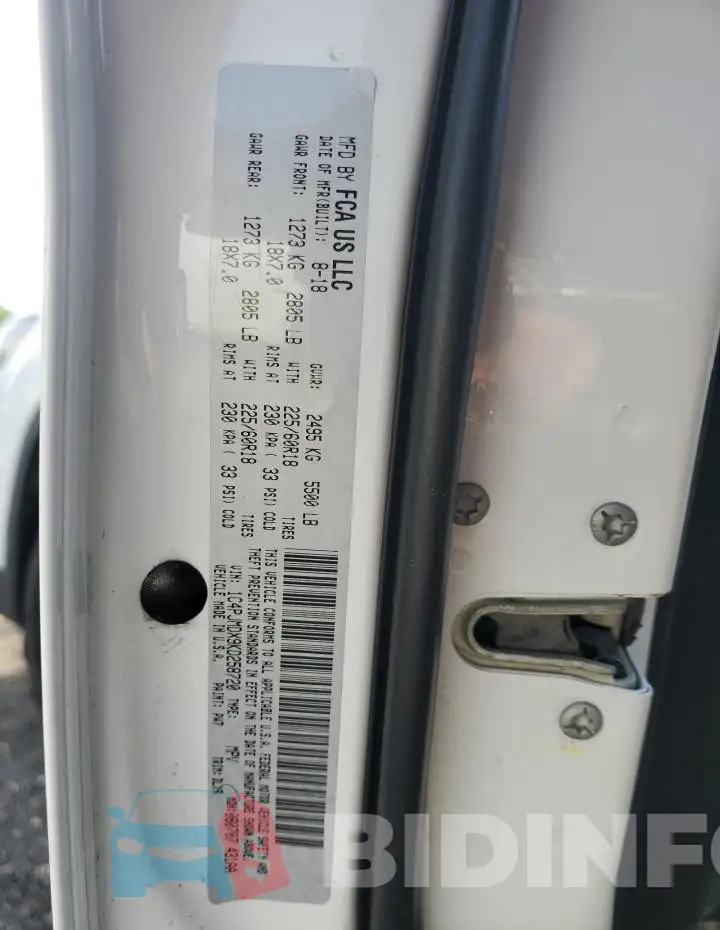 1C4PJMDX9KD258720 Photo# 13