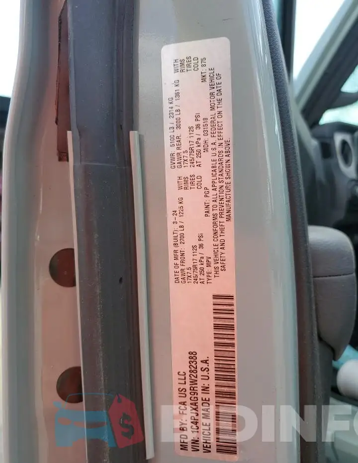 1C4PJXAG9RW282388 Photo# 12