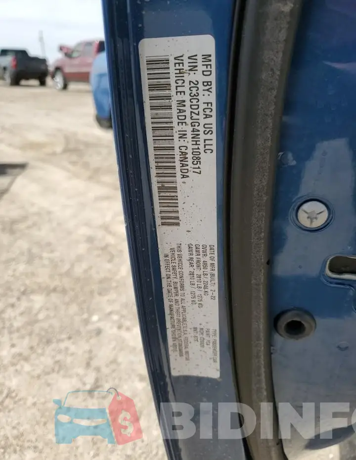 2C3CDZJG4NH108517 Photo# 13