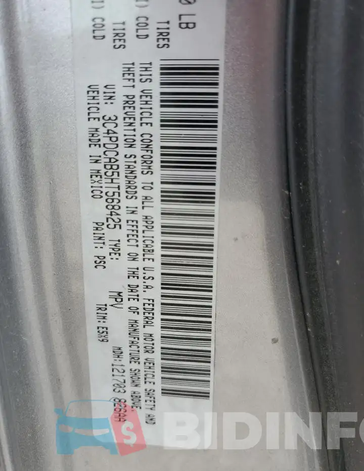 3C4PDCAB5HT568425 Photo# 13