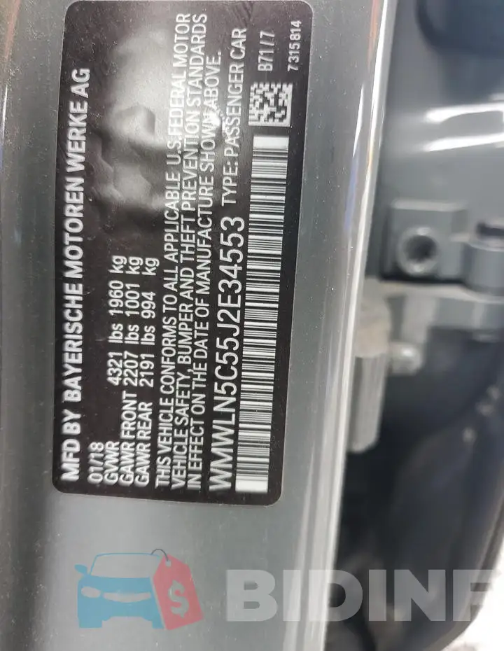 WMWLN5C55J2E34553 Photo# 13
