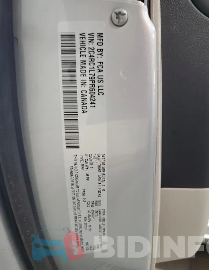 2C4RC1L79PR604241 Photo# 13