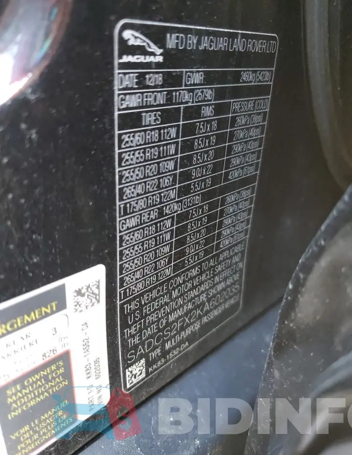 SADCS2FX2KA602035 Photo# 13