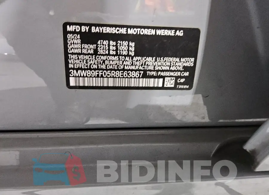 3MW89FF05R8E63867 Photo# 13