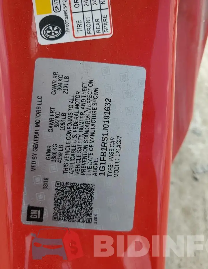 1G1FB1RS1J0191632 Photo# 13