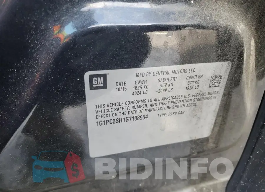 1G1PC5SH1G7188964 Photo# 12
