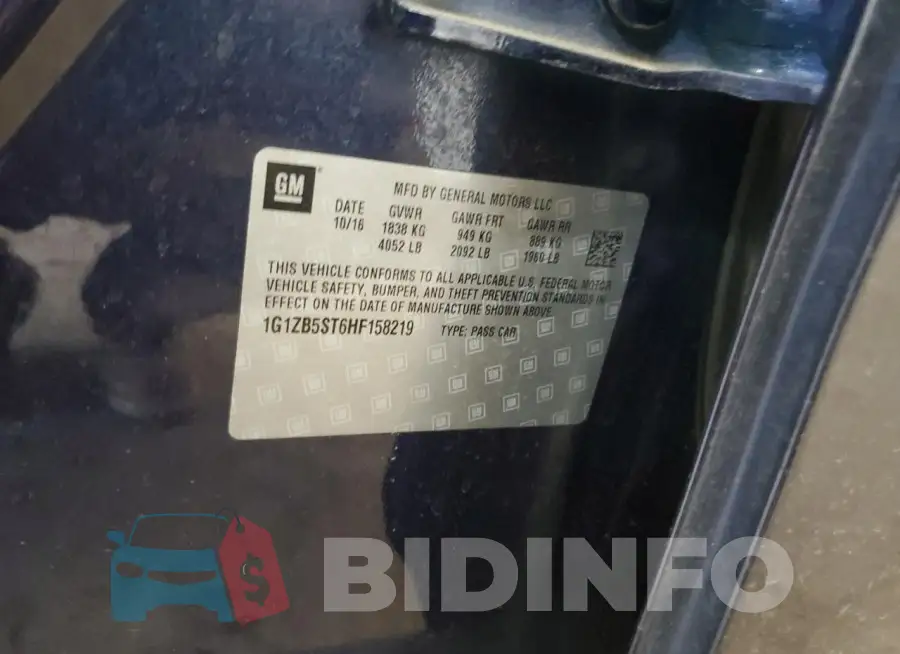 1G1ZB5ST6HF158219 Photo# 12