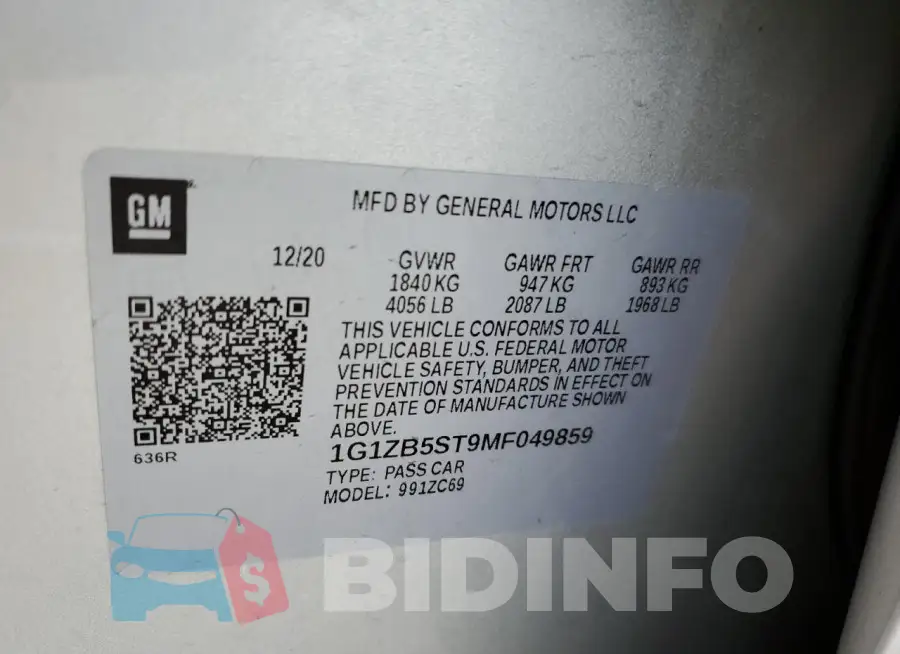 1G1ZB5ST9MF049859 Photo# 12