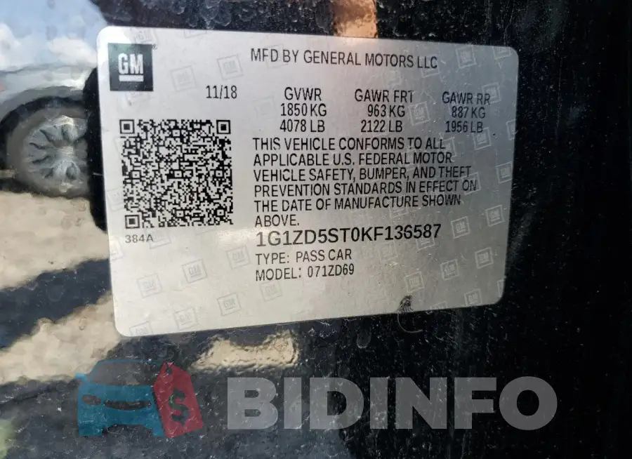 1G1ZD5ST0KF136587 Photo# 12