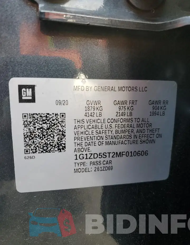 1G1ZD5ST2MF010606 Photo# 12