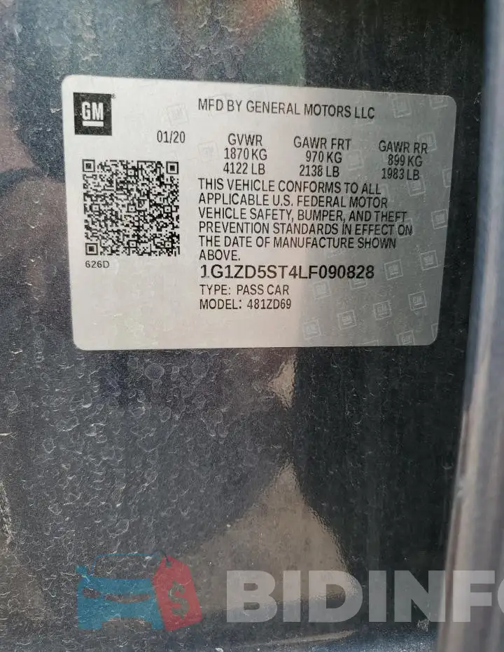 1G1ZD5ST4LF090828 Photo# 13