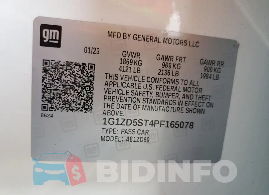 1G1ZD5ST4PF165078 Photo# 12