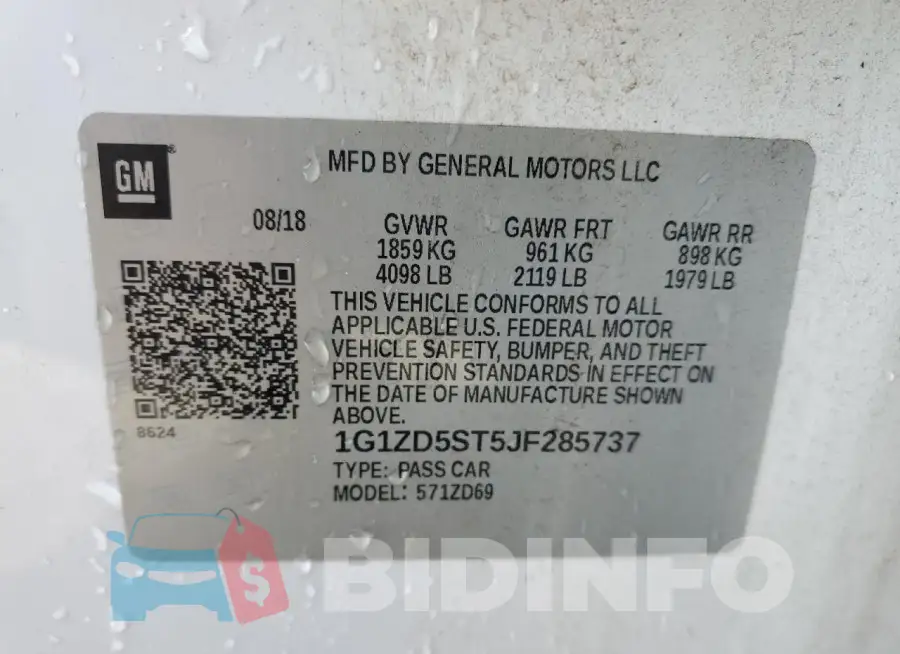 1G1ZD5ST5JF285737 Photo# 12