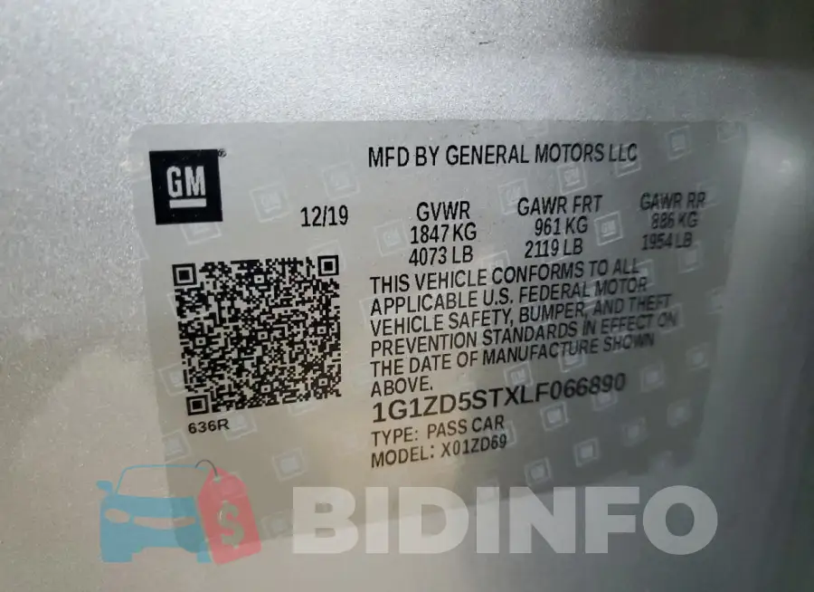 1G1ZD5STXLF066890 Photo# 12