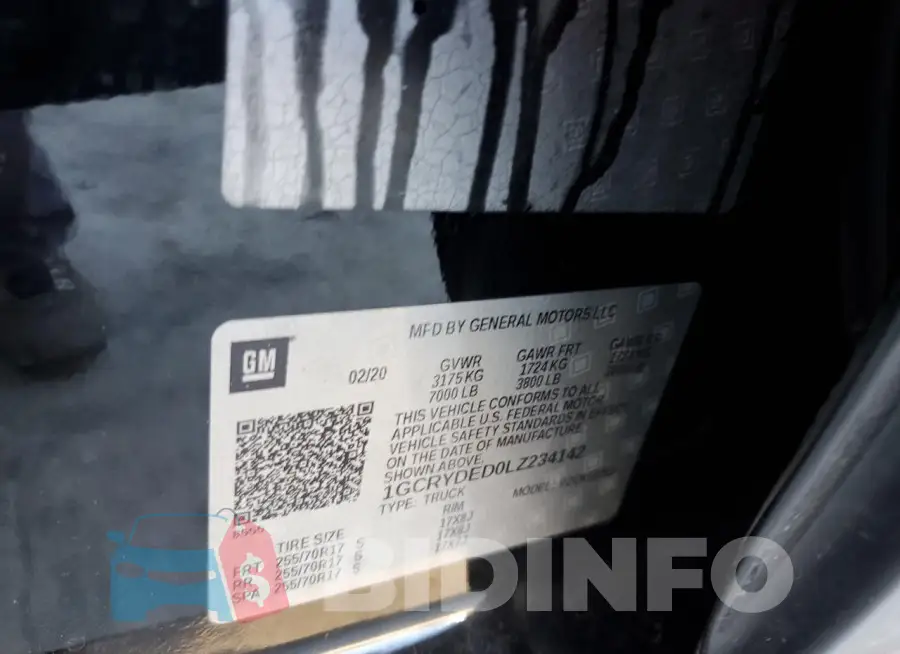 1GCRYDED0LZ234142 Photo# 12