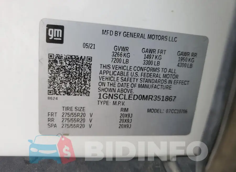 1GNSCLED0MR351867 Photo# 13
