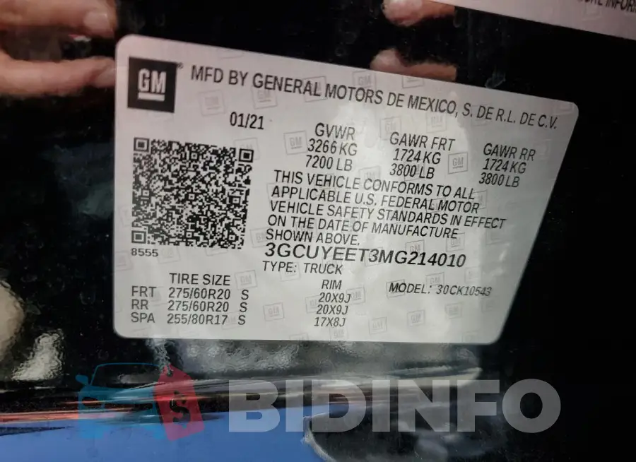 3GCUYEET3MG214010 Photo# 13