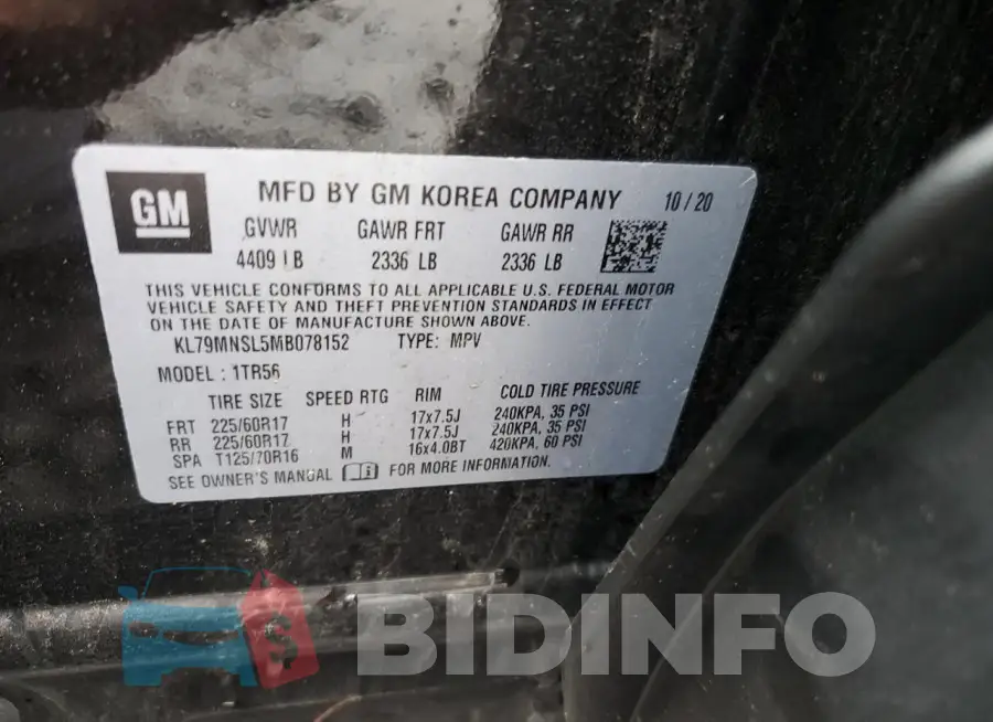 KL79MNSL5MB078152 Photo# 13