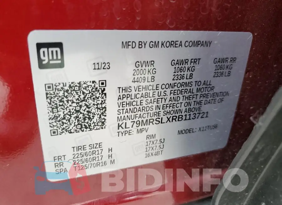 KL79MRSLXRB113721 Photo# 14