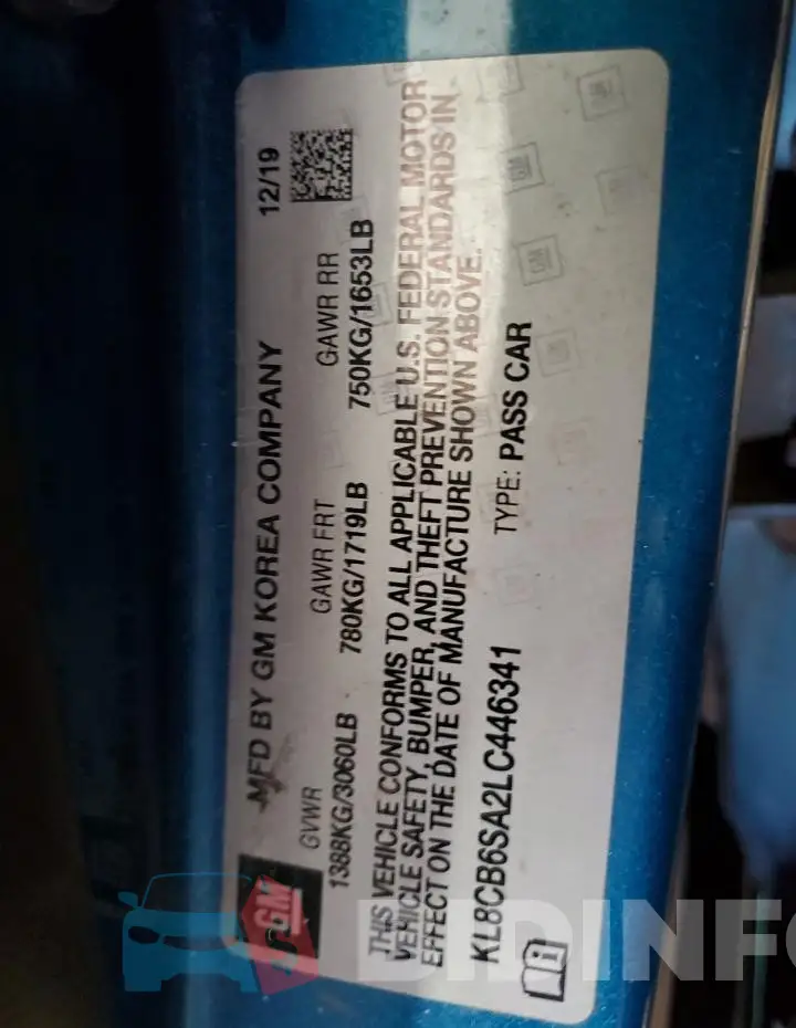 KL8CB6SA2LC446341 Photo# 13