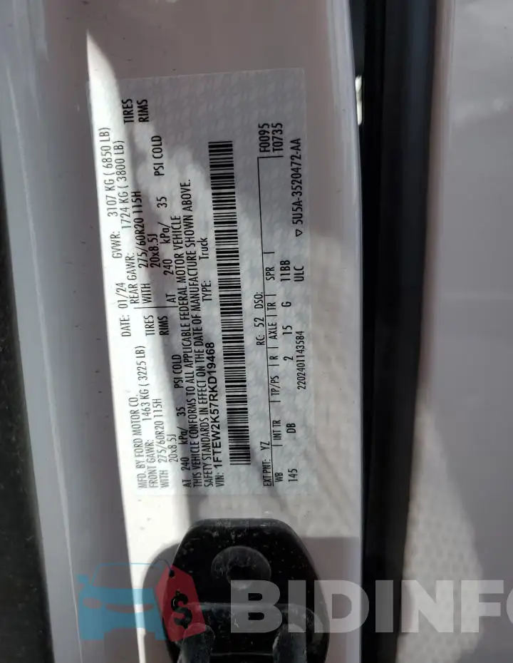 1FTEW2K57RKD19468 Photo# 12