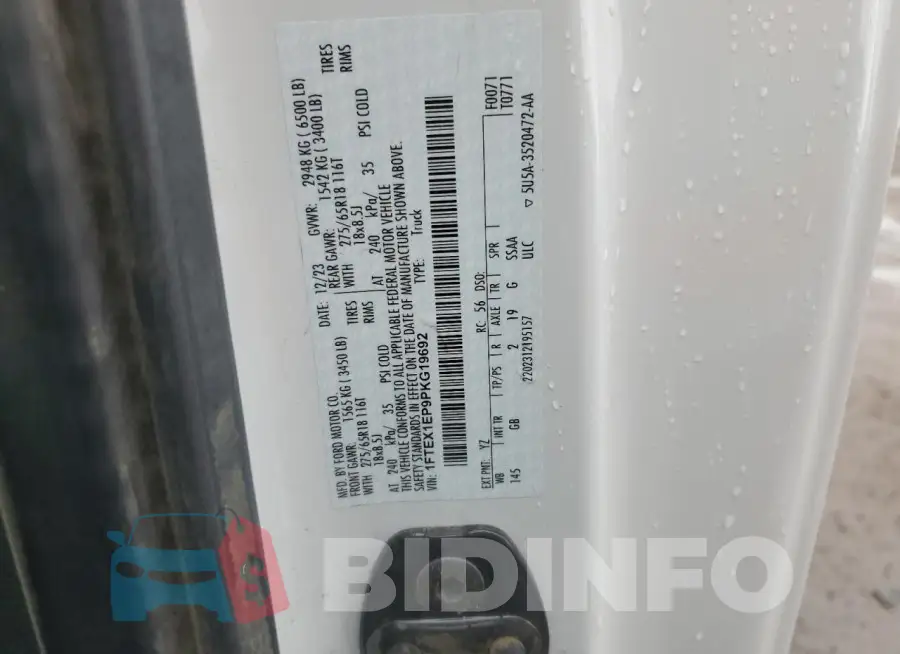 1FTEX1EP9PKG19692 Photo# 12