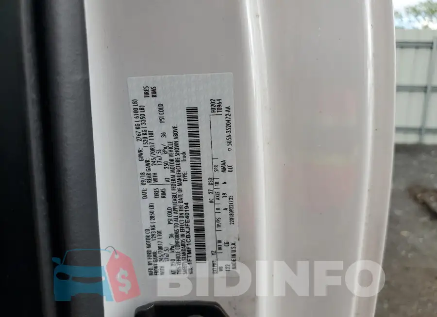 1FTMF1CBXJFE40194 Photo# 12