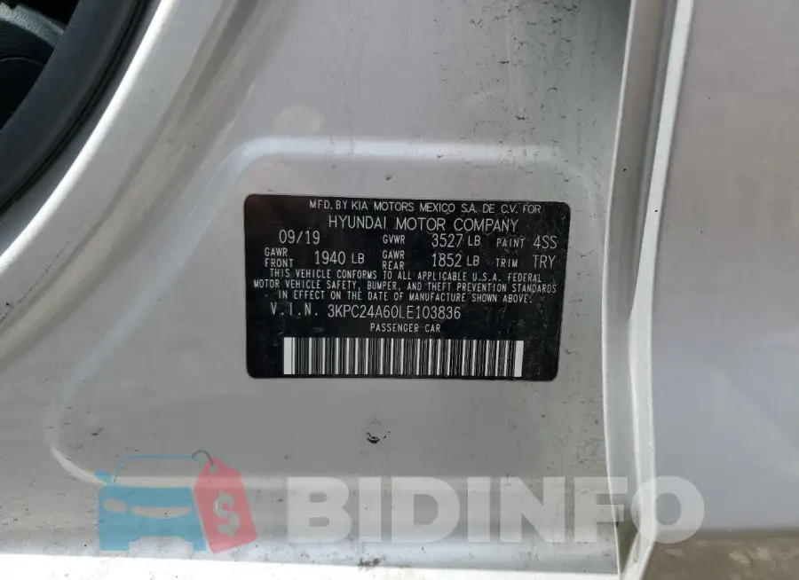3KPC24A60LE103836 Photo# 12